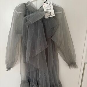 Beautiful Sparkly Girl dress Zara NWT